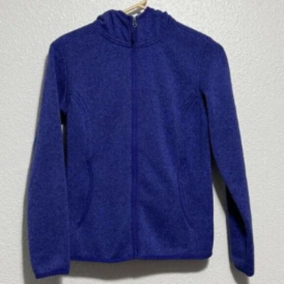 Marmot Women’s Norhiem Fleece Hooded Sweater Jacket Purple Size S Zipper Pockets - Picture 1 of 15